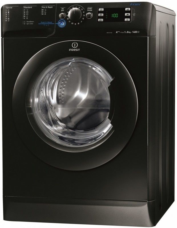 Стиральная машина Indesit XWE81483XKEU 8 кг / 1400 об/мин / A+++ / Черный photo 3