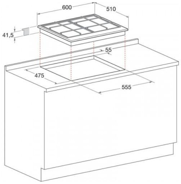 Встраиваемая  газовая панель Whirlpool PMW 64D2/IXL photo 2
