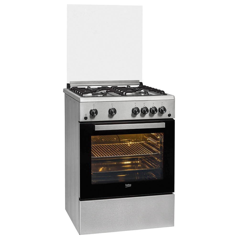 Газовая плита Beko FBGT62110DXO / 4 конфорок / 60 см / Нержавеющая сталь photo 7