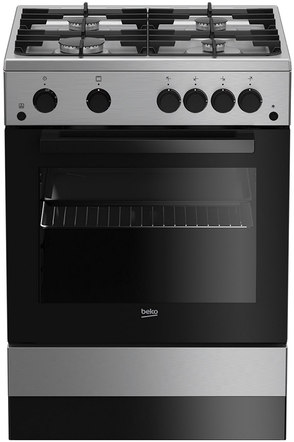Газовая плита Beko FSGT62130DXO / 4 конфорок / 60 см / Нержавеющая сталь photo 1 Газовая плита Beko FSGT62130DXO / 4 конфорок / 60 см / Нержавеющая сталь photo 1