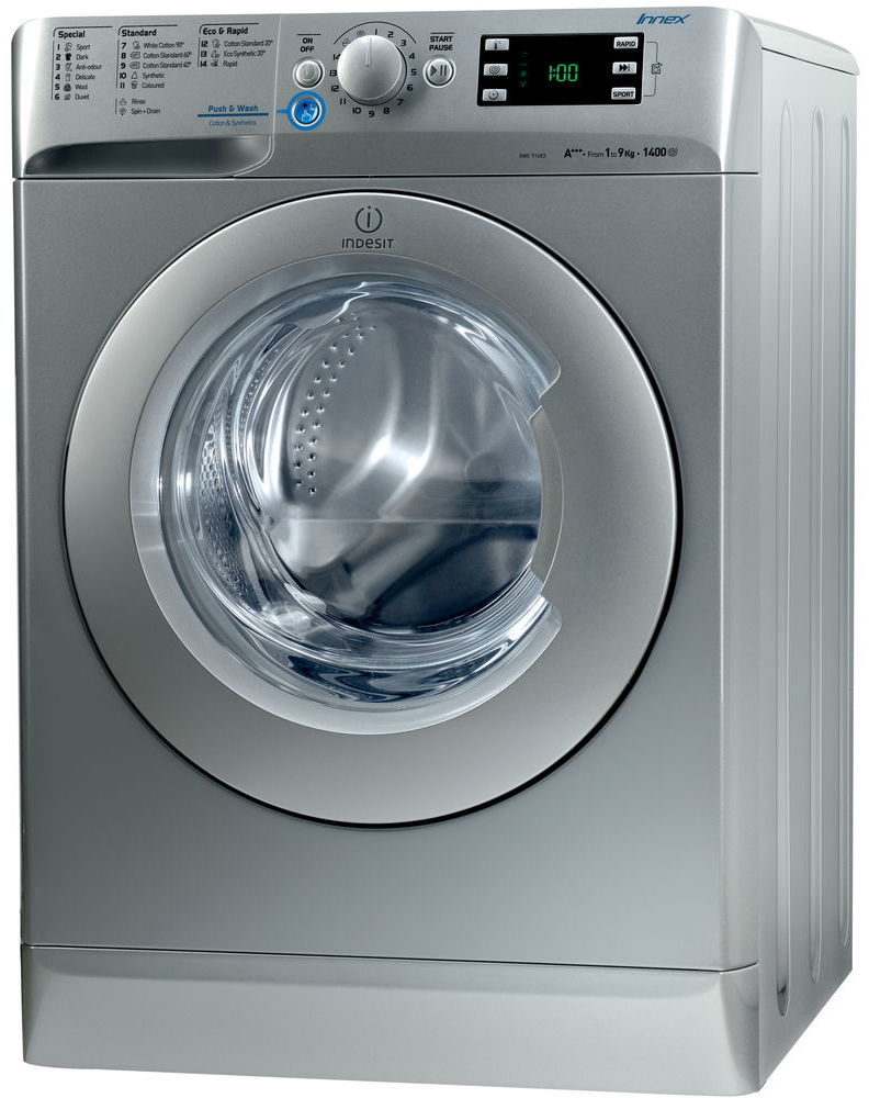 Стиральная машина Indesit XWE 91483X S EU 9 кг / 1400 об/мин / A+++ / Cерый photo 2