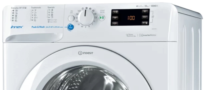 Стиральная машина Indesit BWE81284XW 8 кг / 1200 об/мин / A+++ / Белый photo 3