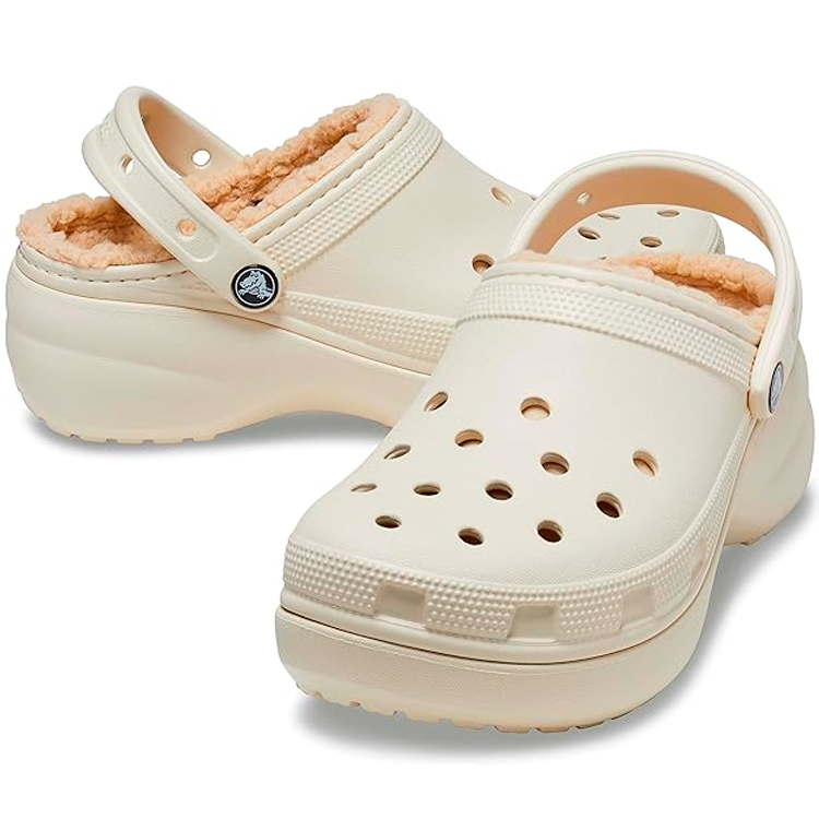 Шлепанцы Crocs Classic Platform Lined Clog W / Женский / 34-35 / Бежевый photo 2