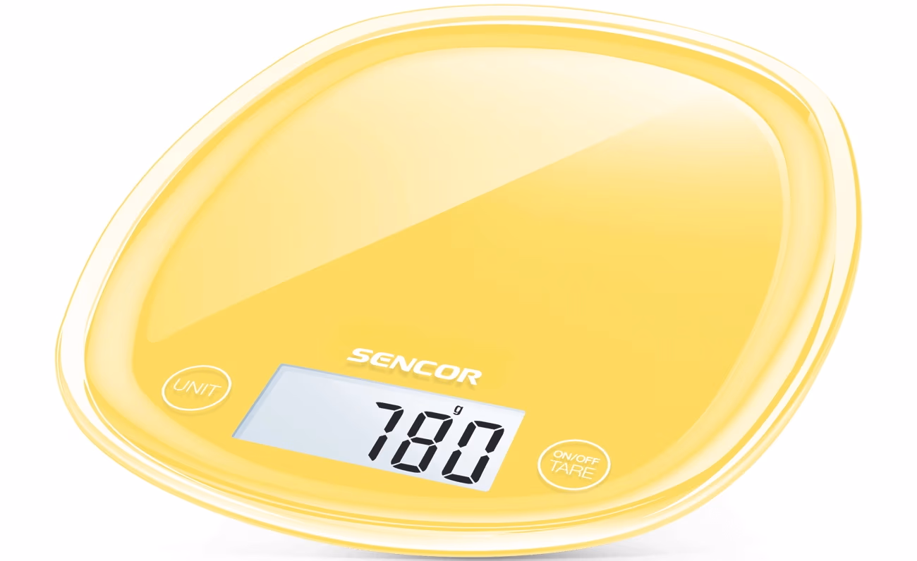 Кухонные весы Sencor SKS 36YL, 5 кг, Желтый 