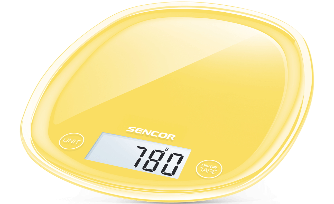 Cintar p/u bucatarie Sencor SKS 36YL, 5 kg, Galben photo 1 Cintar p/u bucatarie Sencor SKS 36YL, 5 kg, Galben photo 1