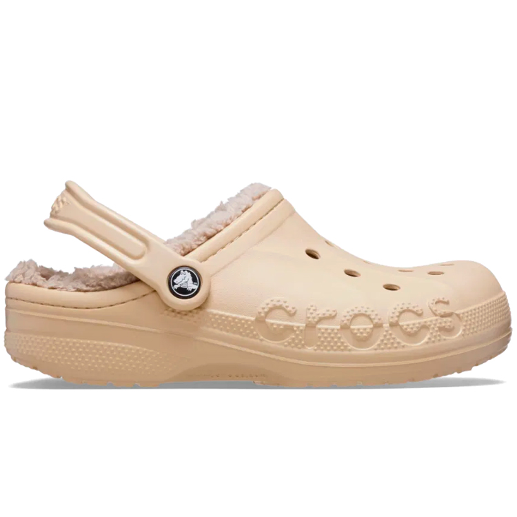 Slapi Crocs Baya Lined pt Femei / 36-37 / Bej photo 5