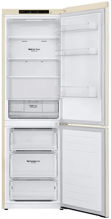 Frigider cu doua usi LG GWB509SEZM / 384 l / 203 cm / A++ / Bej photo 2
