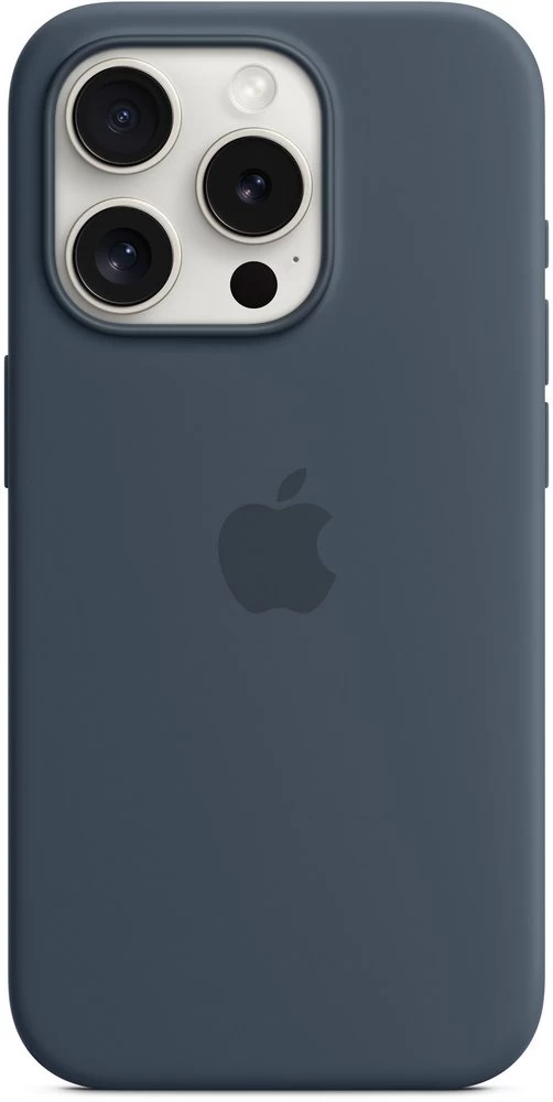 Husa Apple iPhone 15 Pro Silicone Case Storm Blue (MT1D3ZM) Husa Apple iPhone 15 Pro Silicone Case Storm Blue (MT1D3ZM)