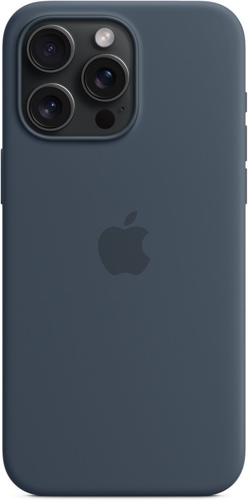 Чехол Apple iPhone 15 Pro Max Silicone Case Storm Blue (MT1P3ZM) photo 