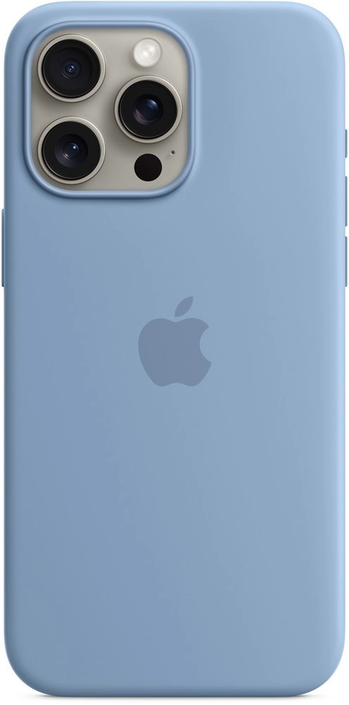 Husa Apple iPhone 15 Pro Max Silicone Case Winter Blue (MT1Y3ZM)