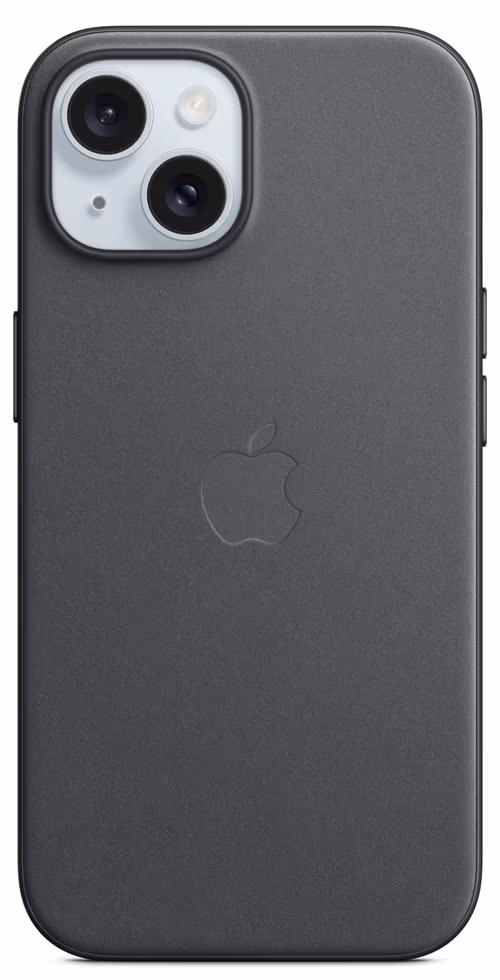 Husa Apple iPhone 15 FineWoven Case Black (MT393ZM)