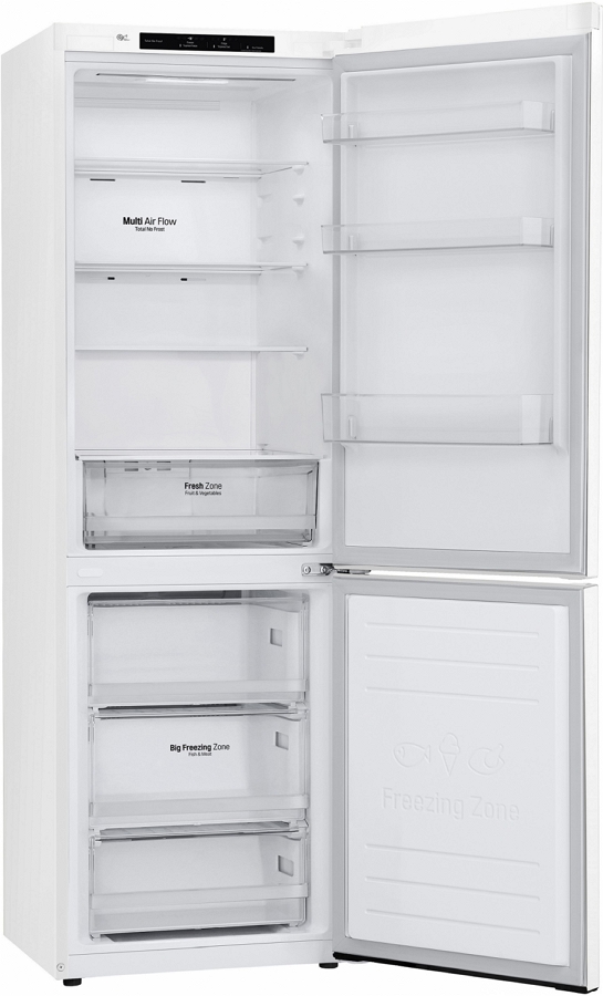 Frigider cu doua usi LG GBP31SWLZN / 341 l / 186 cm / E / Alb photo 4