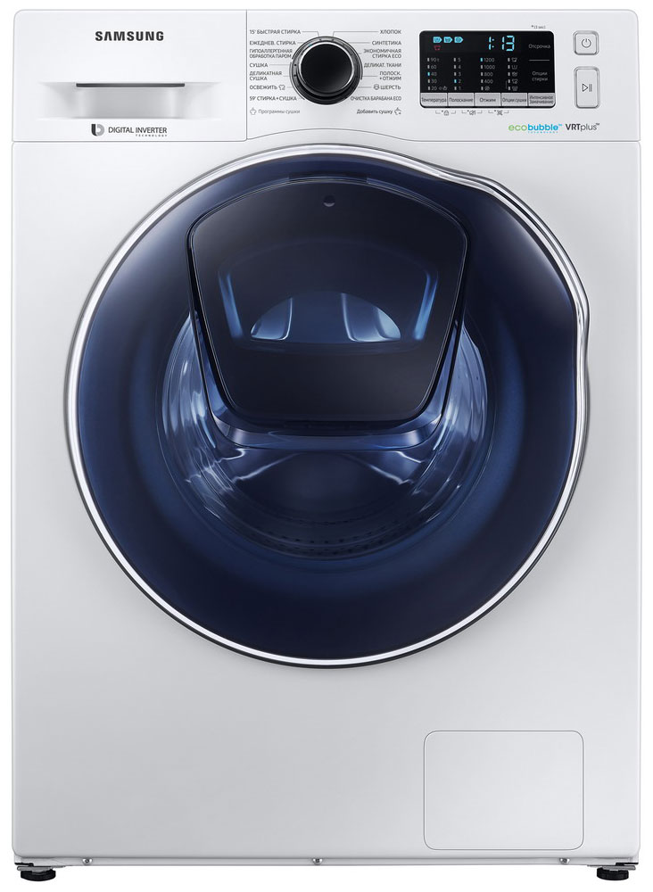 Cтирально-сушильная машина Samsung WD80K52E0ZW 8 кг /1200 об/мин /B /Белый photo 1 Cтирально-сушильная машина Samsung WD80K52E0ZW 8 кг /1200 об/мин /B /Белый photo 1