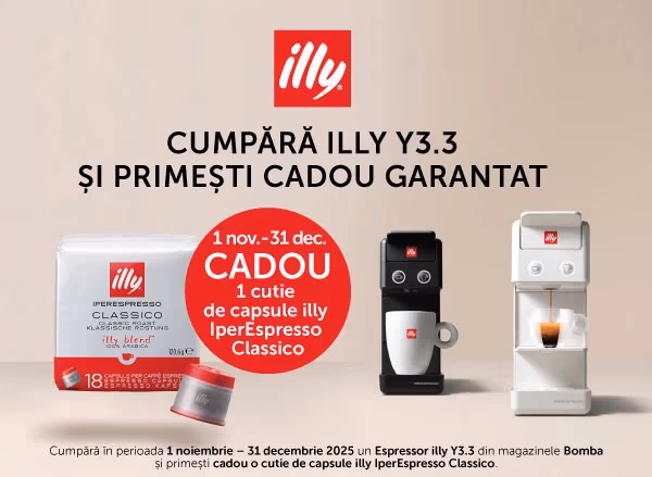Espressoare Illy cu cadou – primesti cafea capsule gratuit!