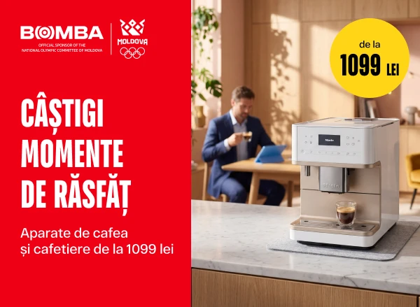 Începe-ți dimineața perfectă! Reduceri de până la 50% la aparate de cafea