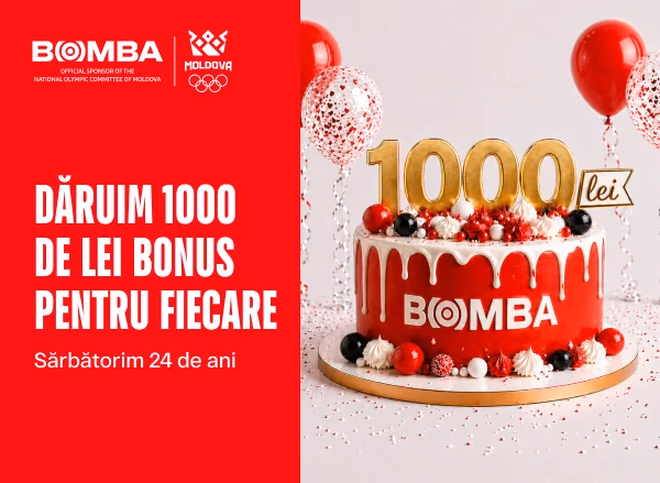 Ziua de naștere Bomba: 24 de ani de generozitate și un bonus de 1000 de lei pentru fiecare