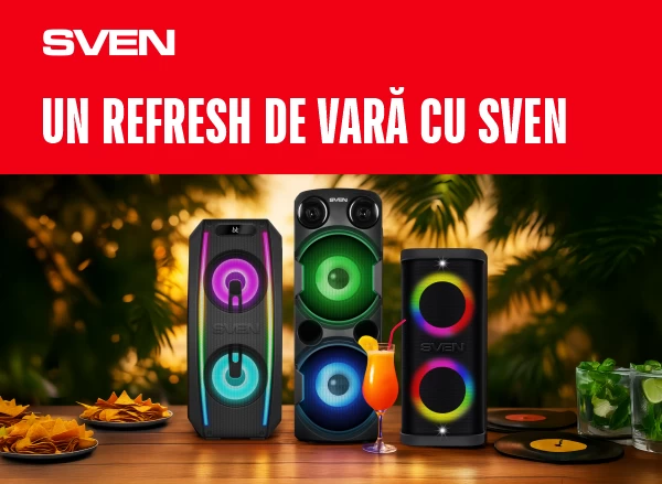 SVEN: sunet la maxim, preț la minim - reduceri de până la 40%