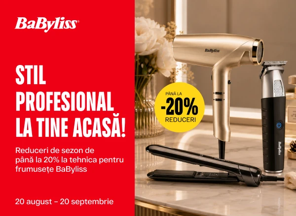 Reduceri de până la -20% la tehnica BaByliss!