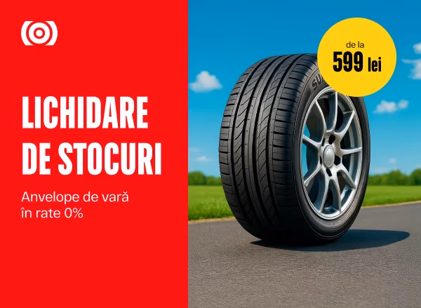 Lichidare stoc anvelope de vara – reduceri pana la 50%!
