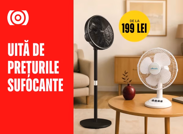 Răcoare la cel mai bun preț — ventilatoare de la 199 Lei