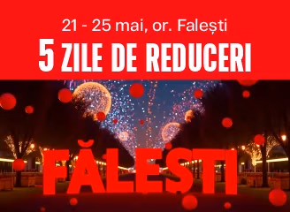 Festivalul reducerilor la Fălești cu ocazia Zilei Orașului!