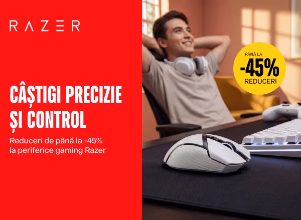 Reduceri de până la -45% la periferice gaming Razer
