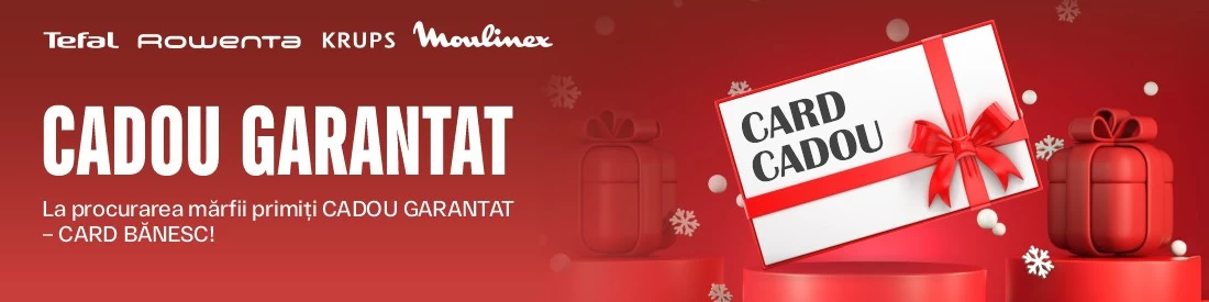 Premiu garantat la procurarea mărfii Tefal, Moulinex, Rowenta, Krups în sumă de la 1001 lei! Premiu garantat la procurarea mărfii Tefal, Moulinex, Rowenta, Krups în sumă de la 1001 lei!