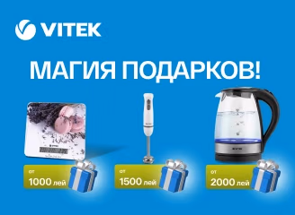 Гарантированный подарок к технике Vitek! Гарантированный подарок к технике Vitek!