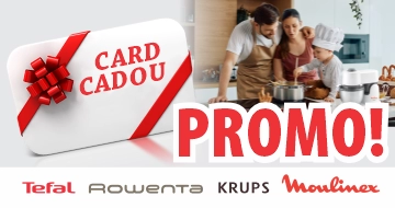 Premiu garantat la procurarea mărfii Tefal, Moulinex, Rowenta, Krups în sumă de la 1001 lei!