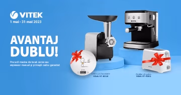 Cadou garantat la procurarea tehnicii Vitek!