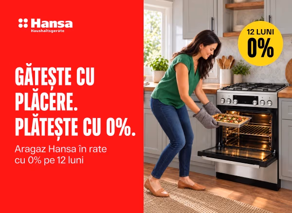 Plită Hansa — gătește cu plăcere, plătește cu 0%