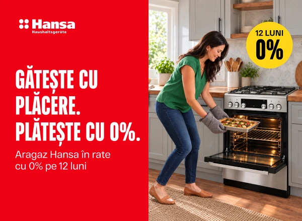 Plită Hansa — gătește cu plăcere, plătește cu 0%
