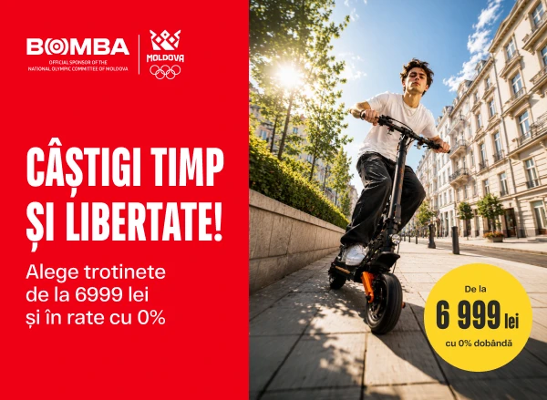 Trotinete electrice de la 6999 lei și în rate cu 0%