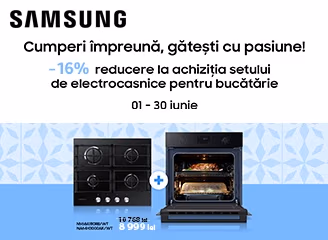 Cumpără un set de electrocasnice pentru bucătărie Samsung și obține o reducere de până la 16%!