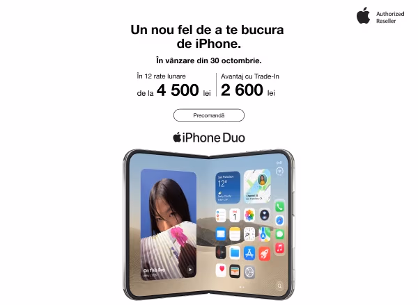 Noile iPhone Duo — acum disponibile pentru precomandă!