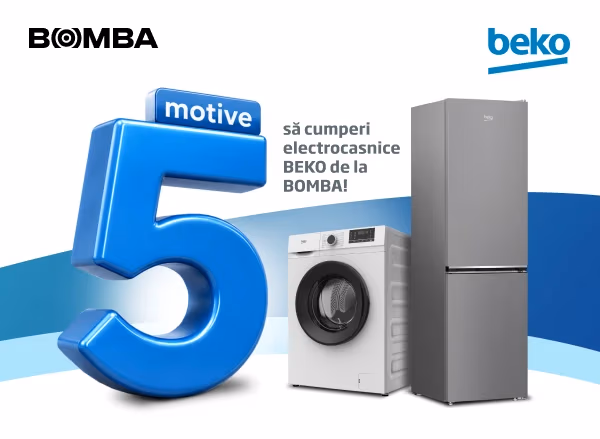 Alege electrocasnicele Beko pentru casa ta —  în rate cu 0% până la 24 de luni