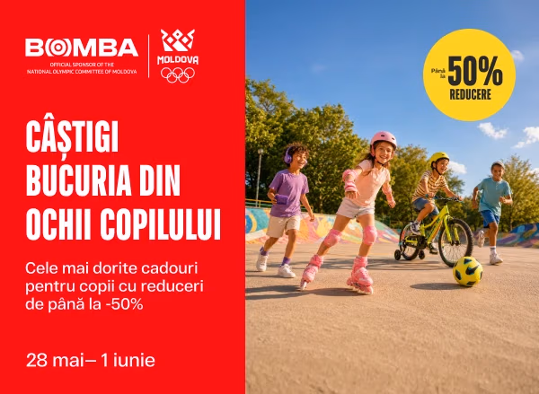 De Ziua Copilului, profită de reduceri de până la 50% și alege cadoul perfect