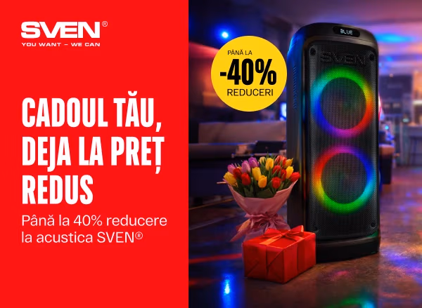 Reduceri de până la 40% la boxele SVEN: Cadoul tău este gata