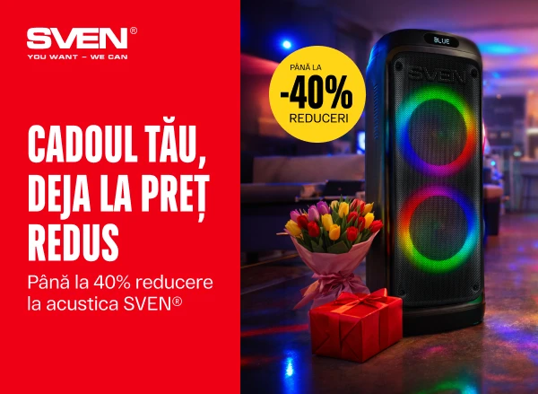 Reduceri de până la 40% la boxele SVEN: Cadoul tău este gata
