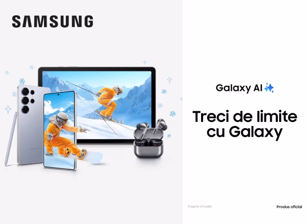 Smartphone-uri și gadgeturi Samsung, cu dragoste: alege cadouri cu avantaje de până la −3600 lei