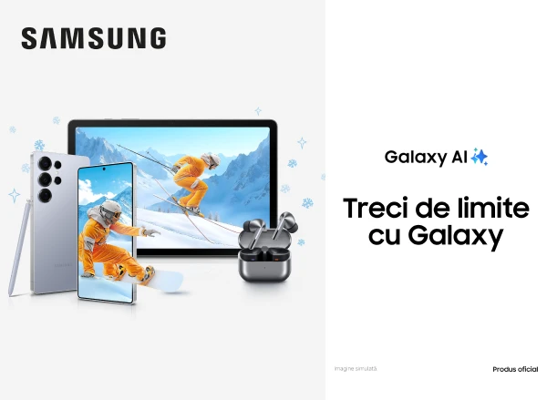 Smartphone-uri și gadgeturi Samsung, cu dragoste: alege cadouri cu avantaje de până la −3600 lei
