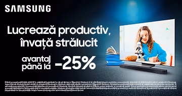Samsung: Lucrază productiv, învață strălucit