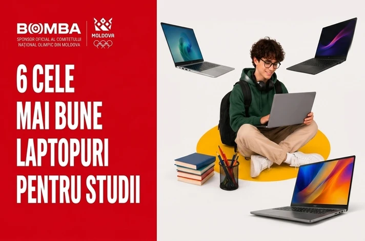 TOP-6 laptopuri pentru studii: selecția Back to School 2026 la BOMBA
