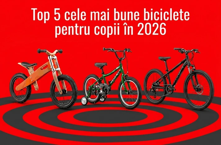 Top 5 cele mai bune biciclete pentru copii în 2026: de la primele plimbări până la pedalatul cu încredere